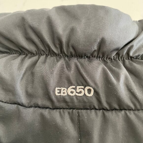 Eddie Bauer EB650 Full Zip Hi Collar Polyester & Down Vest Black Sz S Unisex - Picture 9 of 13